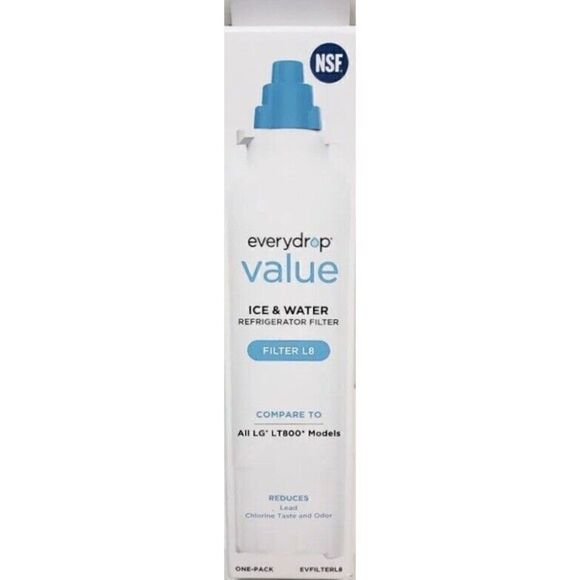 New Everydrop Value ICE & WATER Refrigerator FILTER L8 Compare to LG LT800 Model - Picture 1 of 3